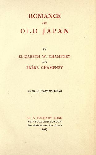 Cover for Romance of old Japan