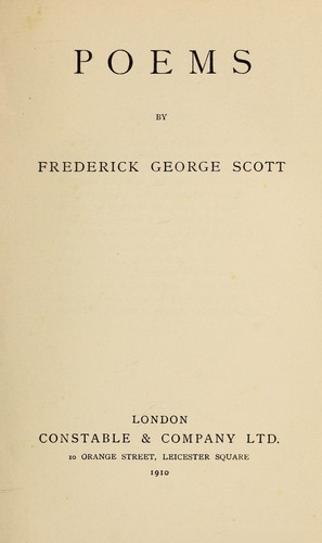 Cover for Poems