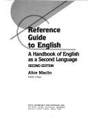 Cover for Reference Guide to English