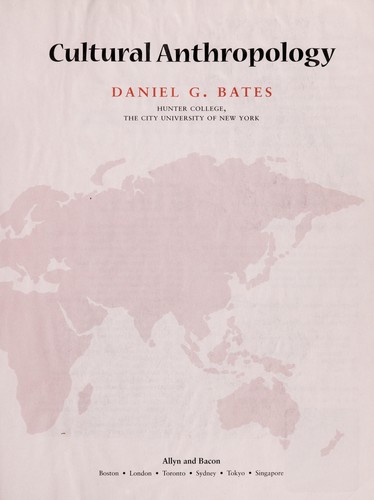 Cover for Cultural anthropology