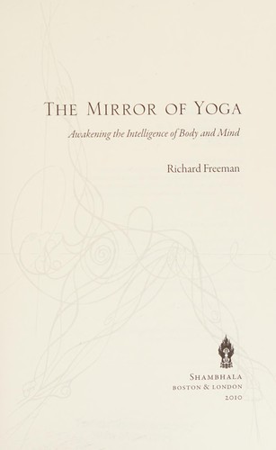 Cover for The mirror of yoga
