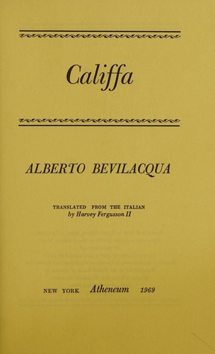 Cover for Califfa.
