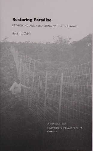 Cover for Restoring paradise