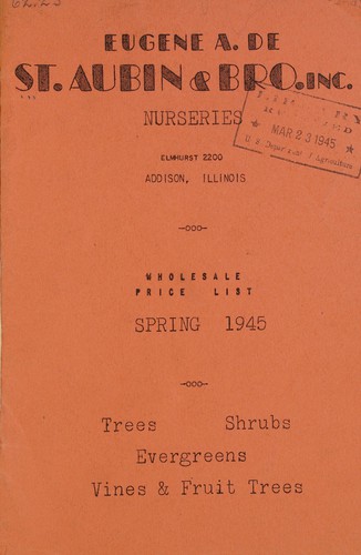 Cover for Trees, shrubs, evergreens, vines & fruit trees