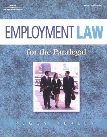 Cover for Employment law for the paralegal