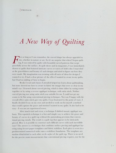 Cover for Quilting curves