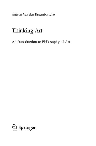 Cover for Thinking Art