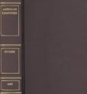 Cover for American composers