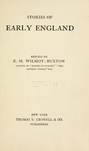Cover for Stories of early England