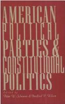 Cover for American political parties and constitutional politics