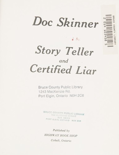 Cover for Story teller and certified liar