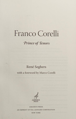 Cover for Franco Corelli