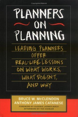 Cover for Planners on planning