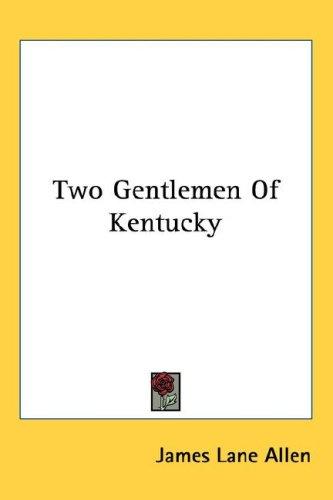 Cover for Two Gentlemen Of Kentucky