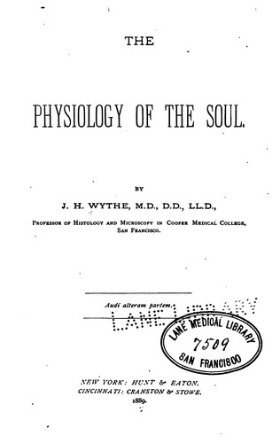 Cover for The Physiology of the soul