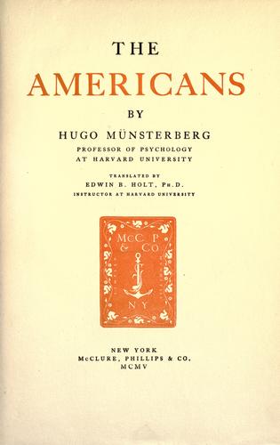 Cover for The Americans