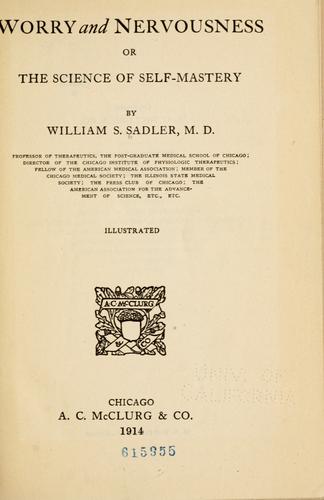 Cover for Worry and nervousness