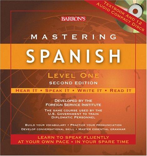 Cover for Mastering Spanish, Level 1 (with Audio CDs)
