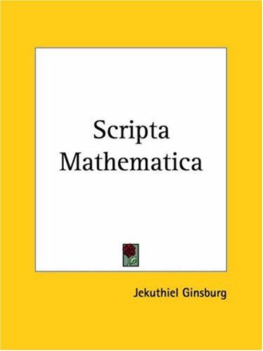 Cover for Scripta Mathematica