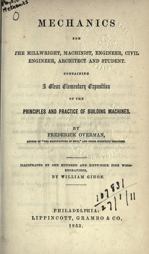 Cover for Mechanics