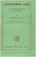 Cover for Christmas, 1933