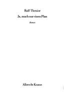 Cover for Ja, mach nur einen Plan