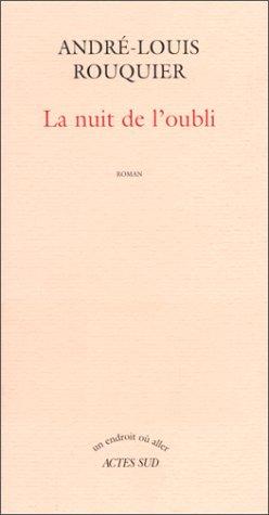 Cover for La nuit de l'oubli