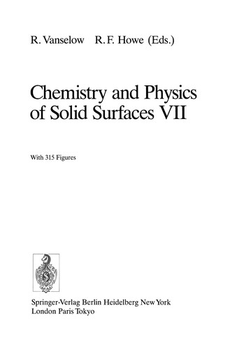 Cover for Chemistry and Physics of Solid Surfaces VII