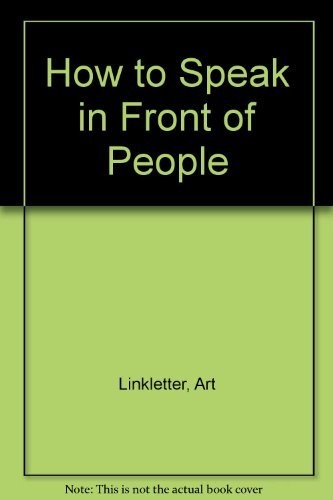 Cover for How to Speak in Front of People