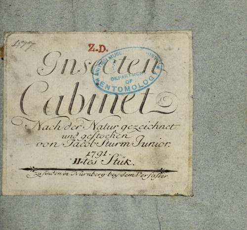 Cover for Insecten-Cabinet nach der Natur gezeichnet und gestochen