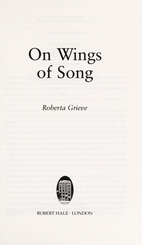 Cover for On wings of song