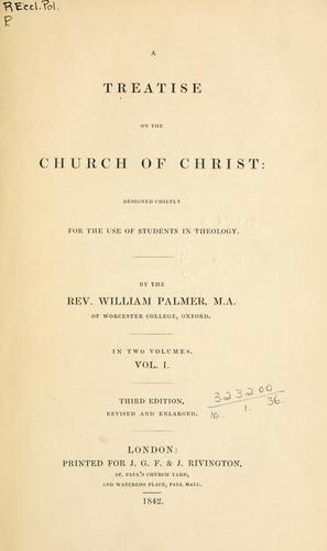 Cover for treatise on the Church of Christ