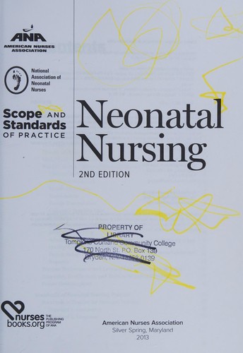 Cover for Neonatal nursing