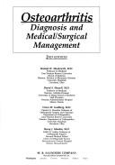 Cover for Osteoarthritis, diagnosis and medical/surgical management