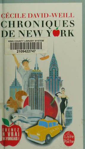 Cover for Chroniques de New York