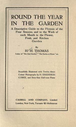 Cover for Round the year in the garden