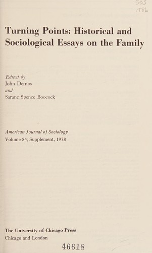 Cover for Turning points