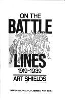 Cover for On the battle-lines, 1919-1939