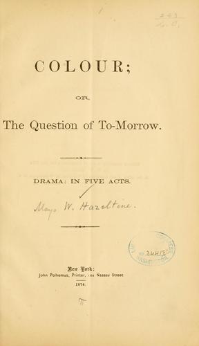Cover for Colour