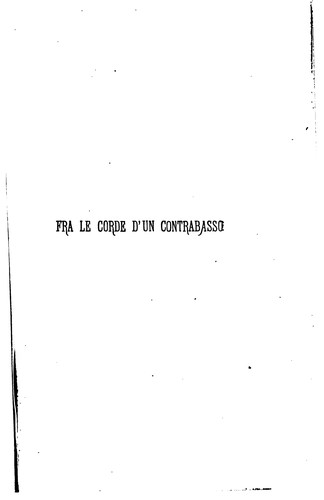 Cover for Fra le corde d'un contrabasso