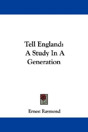 Cover for Tell England
