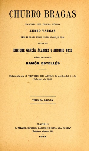 Cover for Churro Bragas