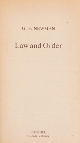 Cover for Law and order