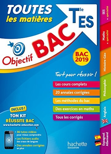 Cover for Objectif Bac 2019 Toutes les matières Tle ES
