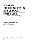 Cover for Health professionals stylebook