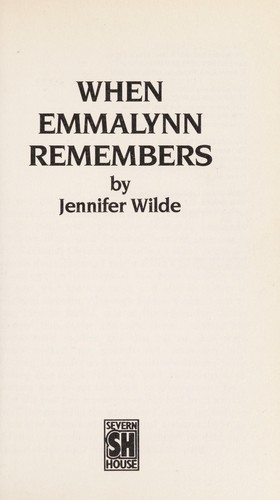 Cover for When Emmalynn Remembers