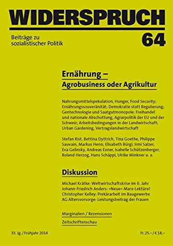 Cover for Widerspruch 64