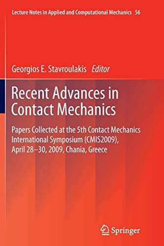 Cover for Recent Advances in Contact Mechanics