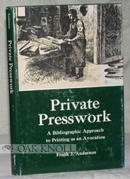 Cover for Private press work