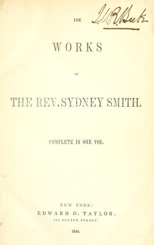 Cover for Works.